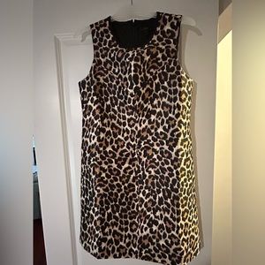 J Crew leopard short print dress size 6